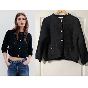 NEW! Zara | Gold Button Cardigan